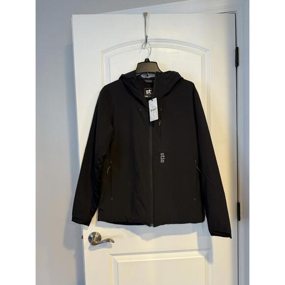 NWT $269 STIO Fernos Insulated Hooded Jacket Abbys Black  - Men's Size S - Picture 7 of 9